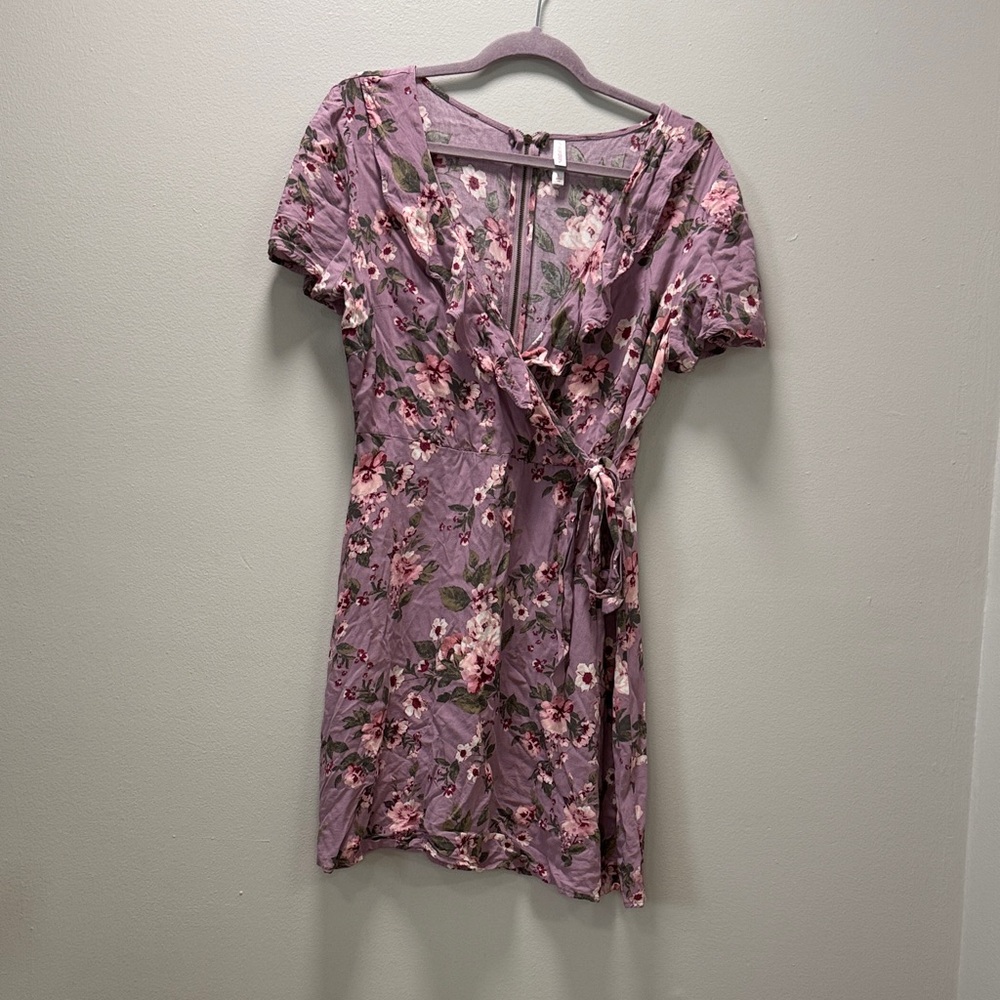 Floral Dress | Women's | Summer or Spring | Wrap Look / Fake Wrap Dress